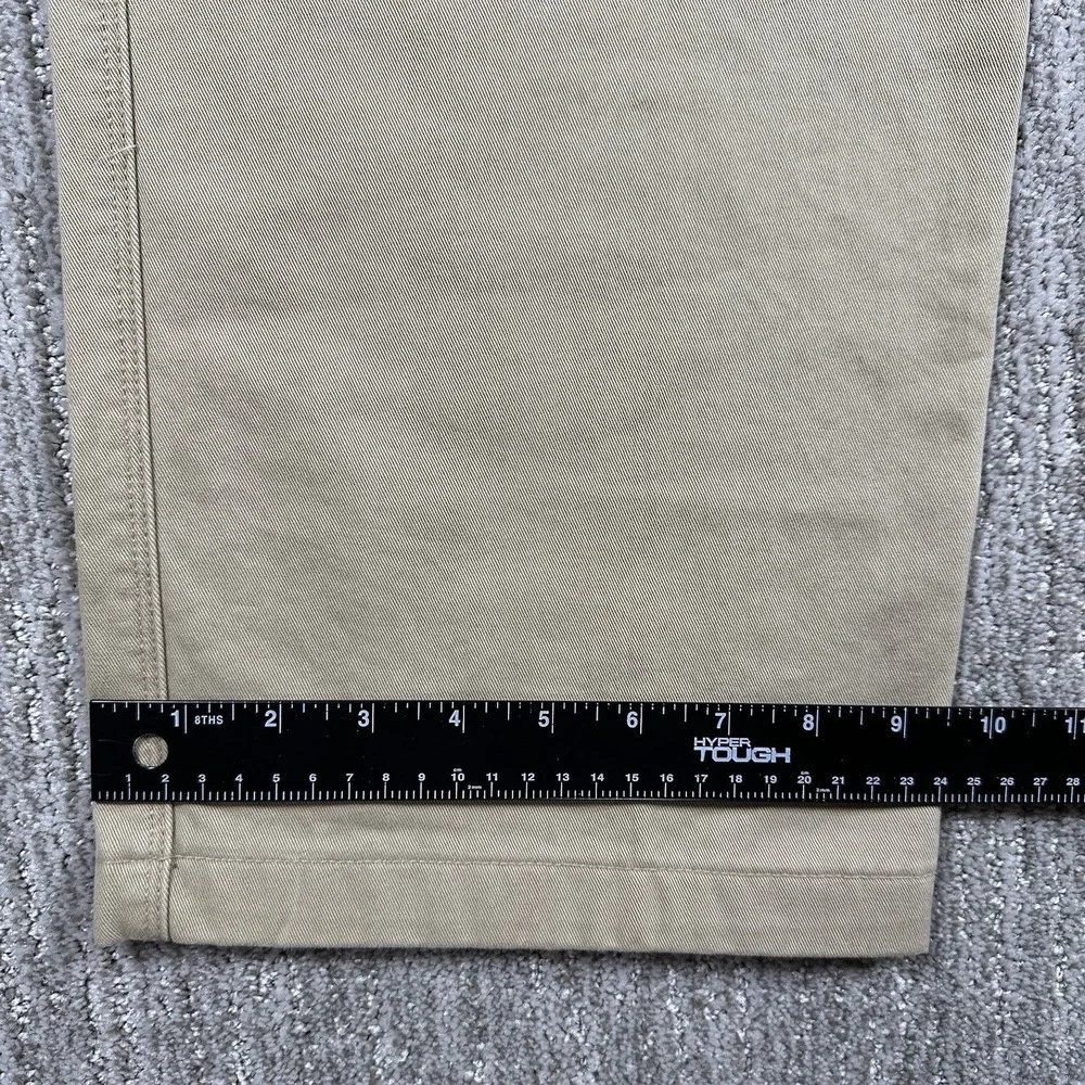 The North‎ Face Mens 34 Cargo Khaki Pants Cotton Twill Straight Leg RN61661